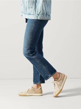 Rothy’s The Lace Up Sneakers in Biscuit